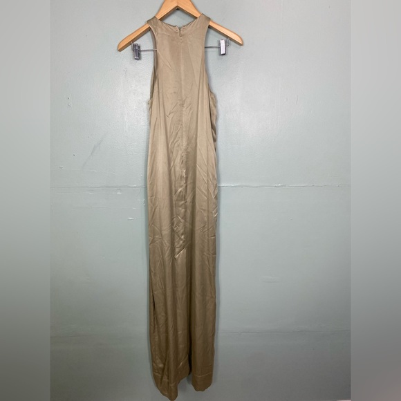 H&M Green Maxi Sleeveless‎ Silk Dress XS - Picture 6 of 6
